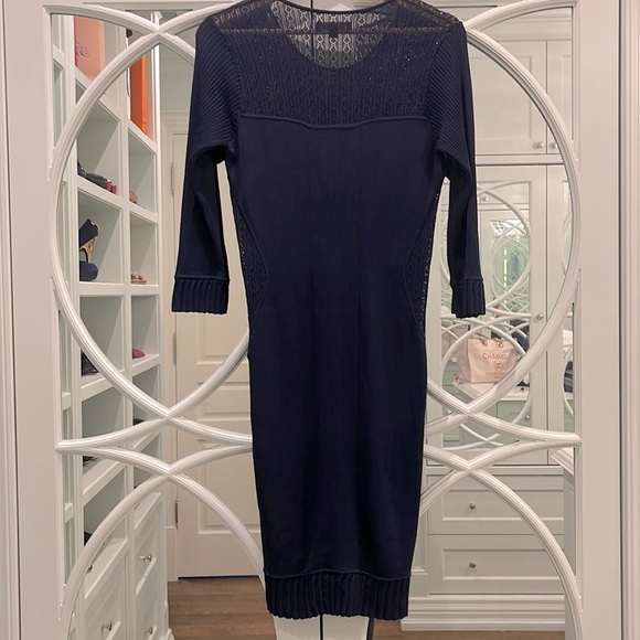 Marchesa Knit Crochet Dress - Picture 8 of 10